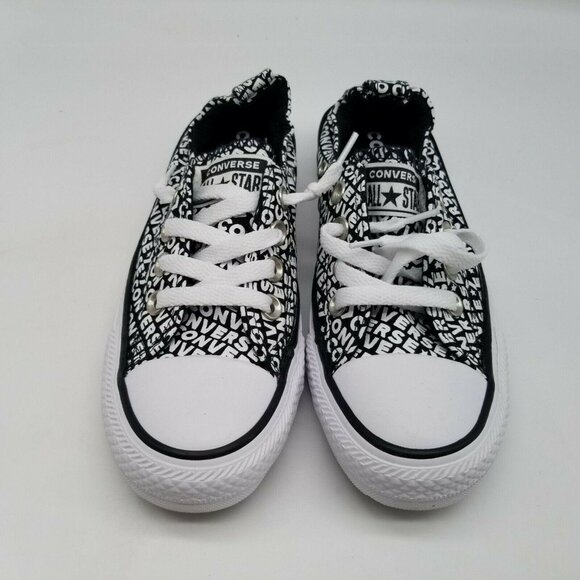 Converse All Star Shoreline Womens Logo‎ Sneakers Shoes 565544F Black White Sz 5 - Picture 2 of 9